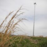 A communications tower in rural Pennsylvania.