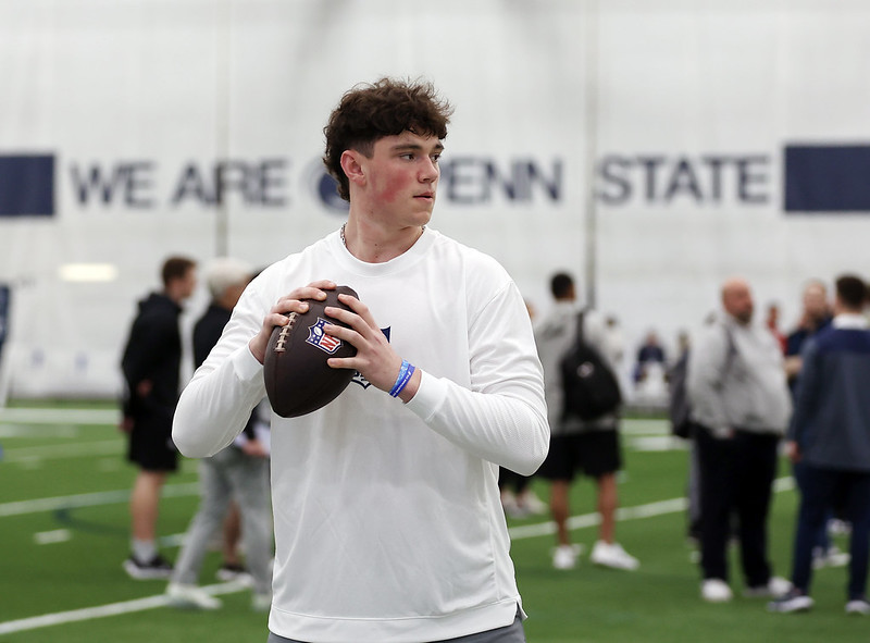 Current Penn State quarterback Drew Allar.