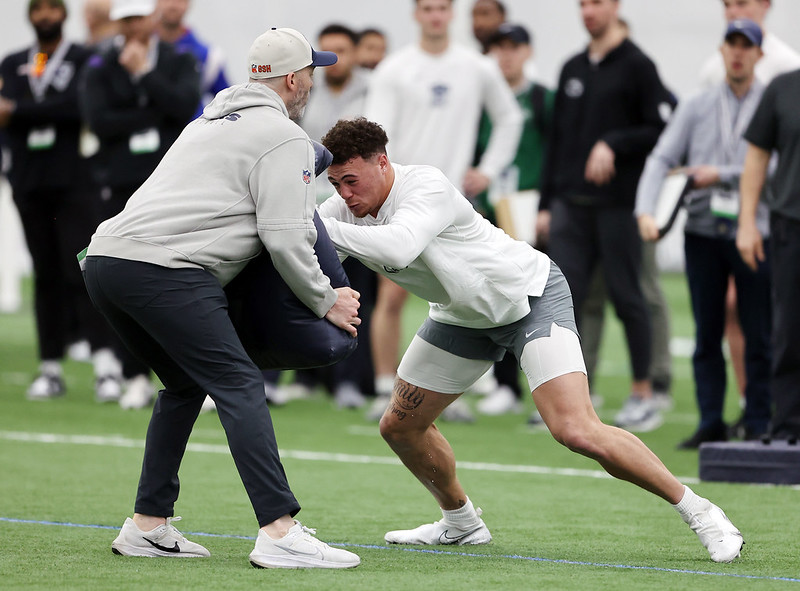 Tight end Theo Johnson.