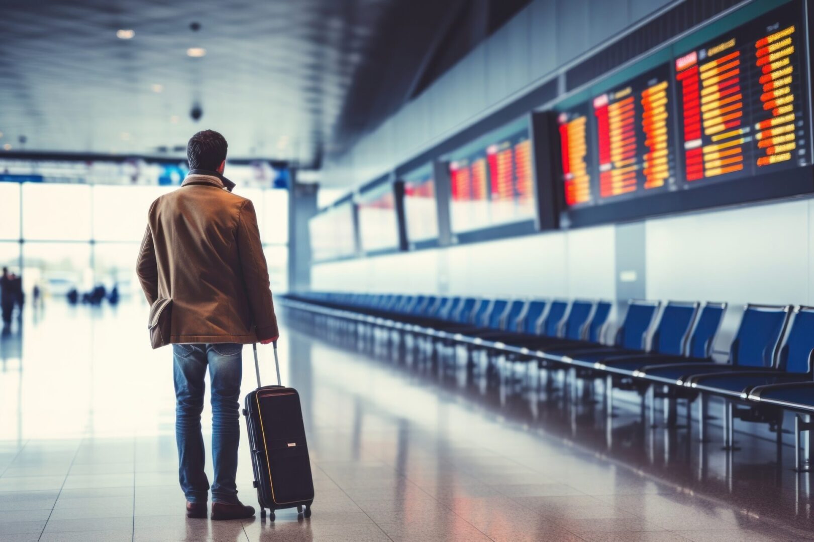 State College - Airport passenger suitcase terminal.