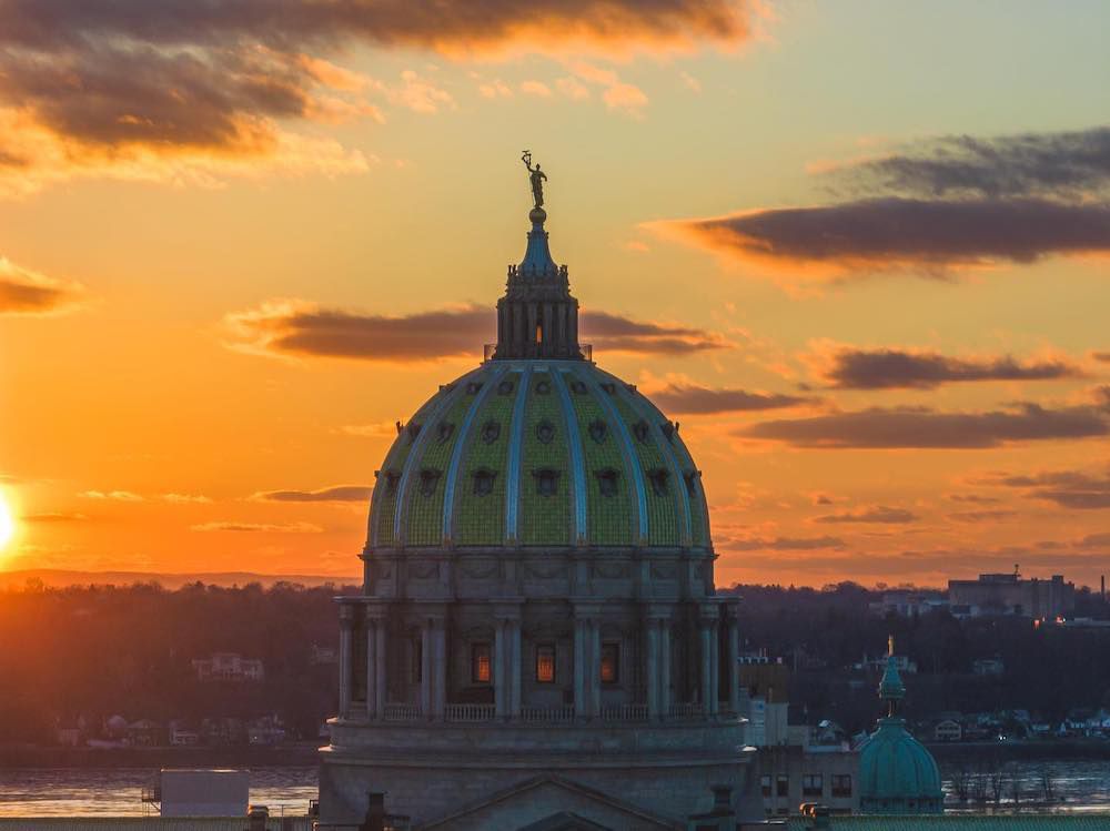 State College - pa capitol sunrise