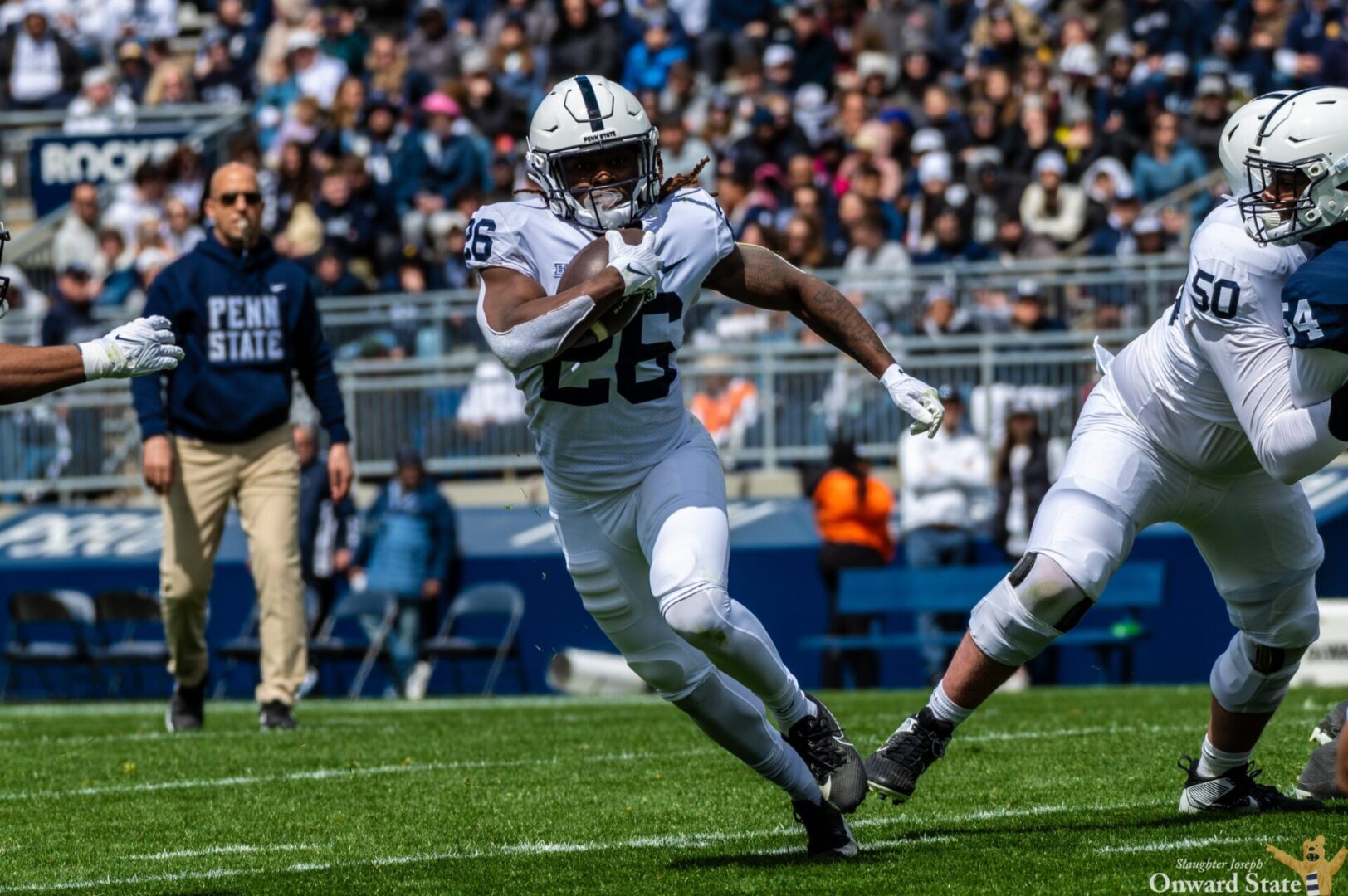State College - blue-white 1st half cam wallace slaughter joseph