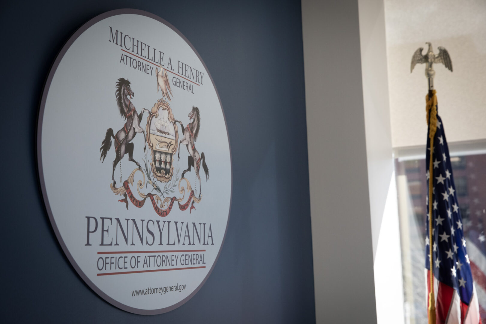 State College - Attorney General sign