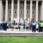 Pro-Palestinian Protesters March Through Penn State Campus, State College