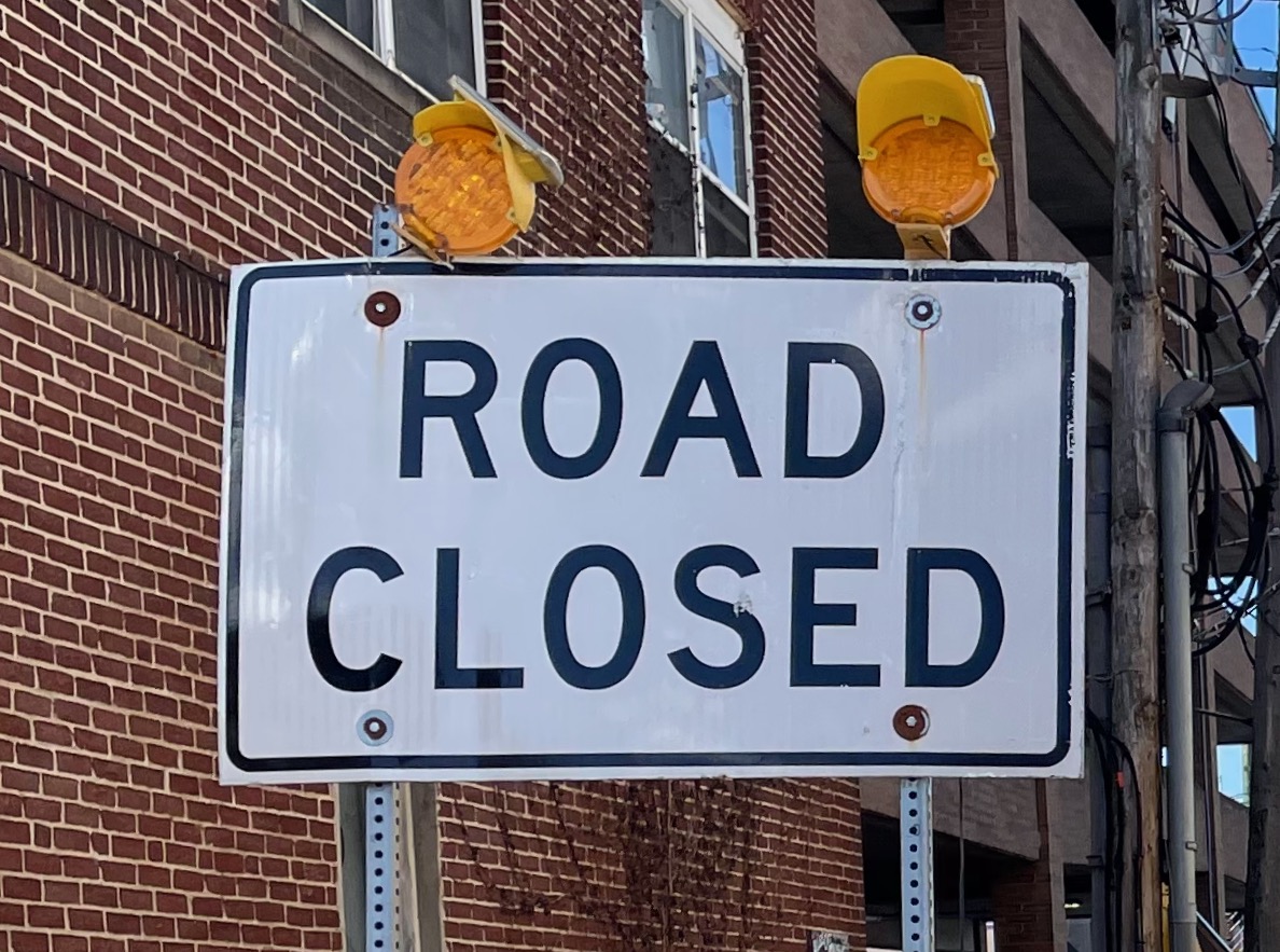 State College - road closed