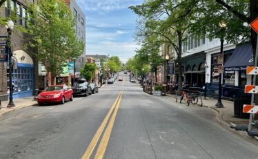 The 100 block of South Allen Street in State College on May 3, 2024.