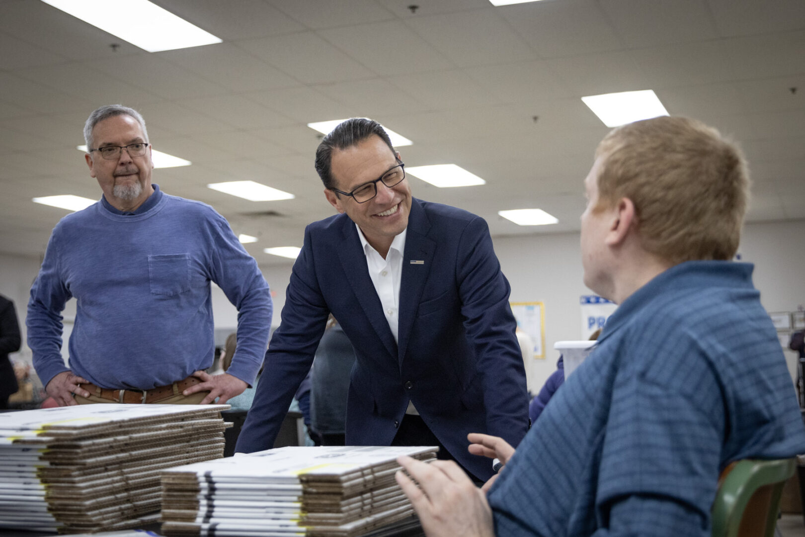 State College - Josh Shapiro and Department of Human Services Secretary Dr. Val Arkoosh hosted a roundtable event at BARC Developmental Services
