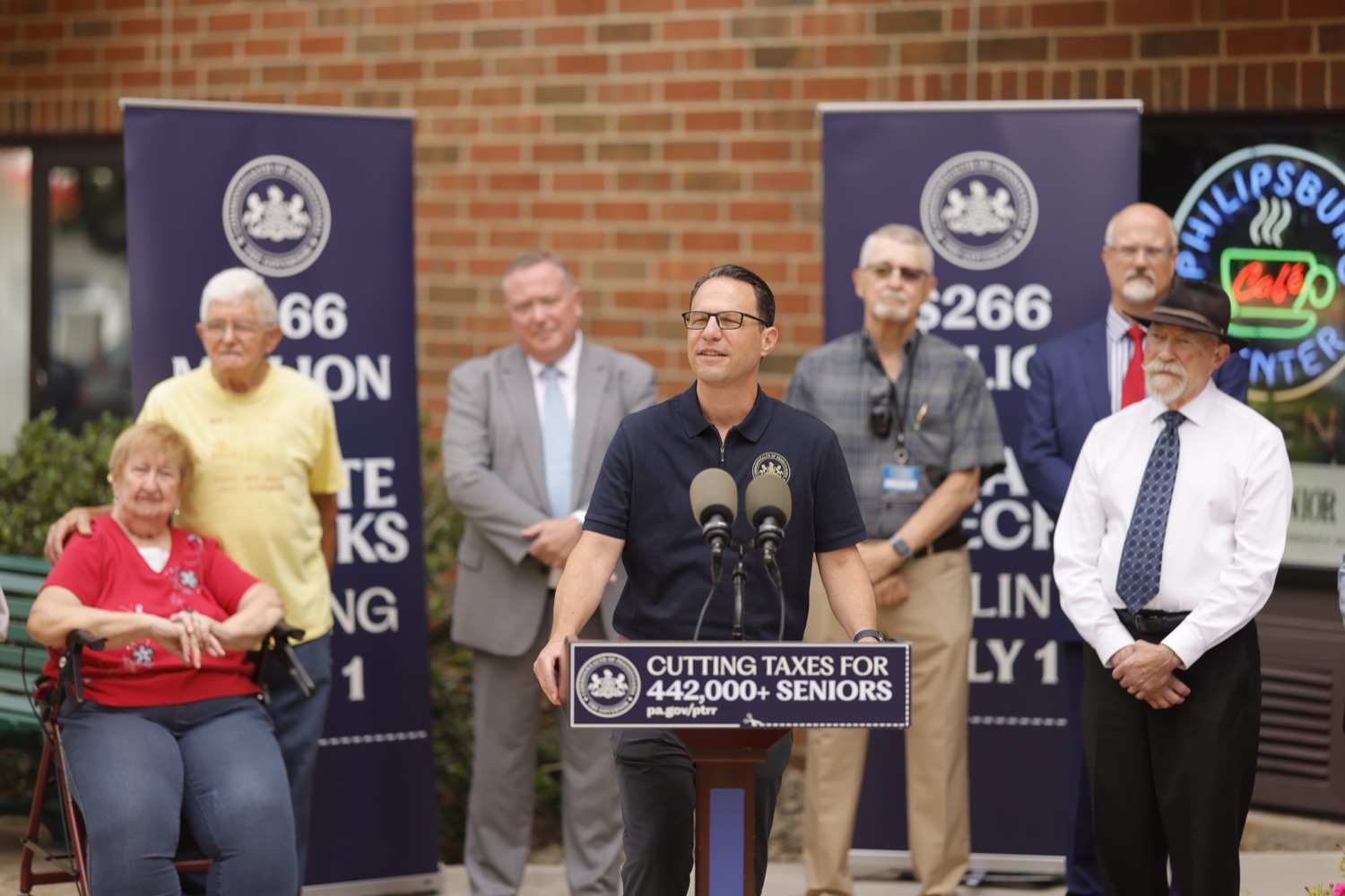State College - In Centre County, Governor Shapiro and Secretary Kavulich Visit Senior Center, Announce 2023 Property Tax/Rent Rebate Checks Will Go Out Starting July 1, and Remind Eligible Pennsylvanians to Apply