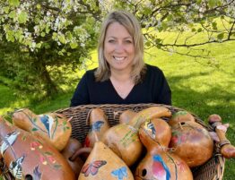 Stephanie Gush Turns Love of Art, Nature into Painted and Carved Gourds