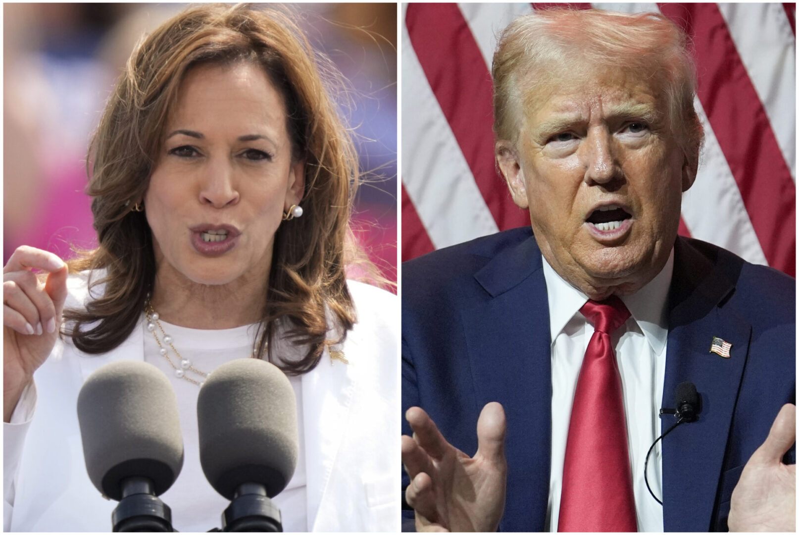 State College - Election 2024: Harris-Trump Combo Image