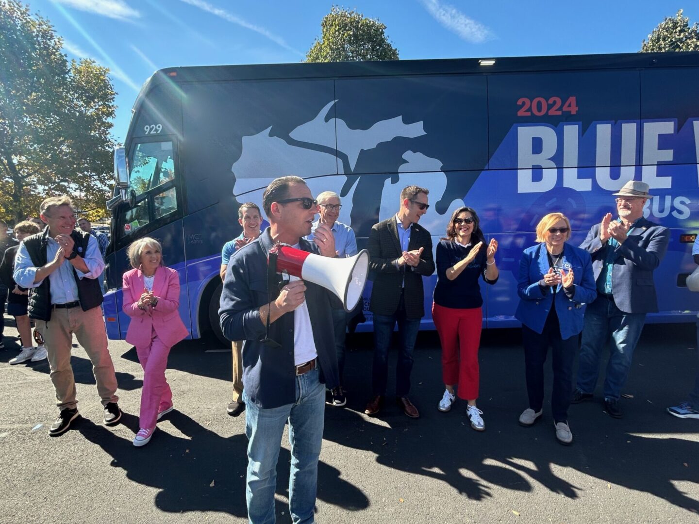 Democratic Governors Visit Penn State to Campaign for Kamala Harris