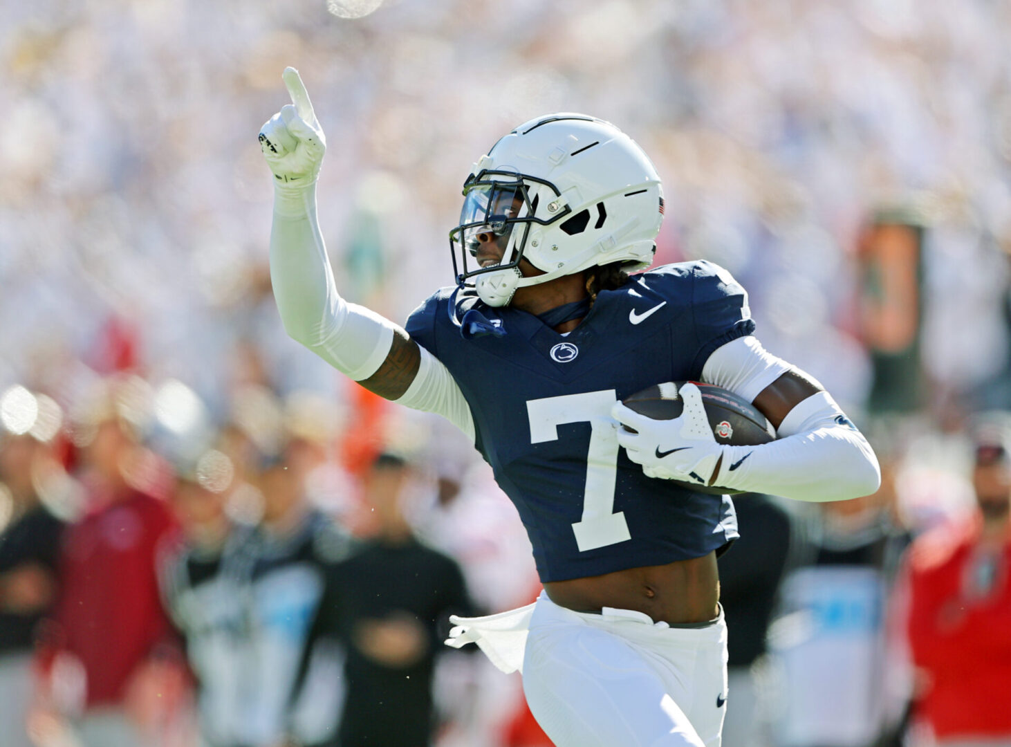 State College - Burdick OSU first half Zion Tracy interception