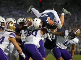 State College - Burdick washington 1st half Tyler Warren TD dive