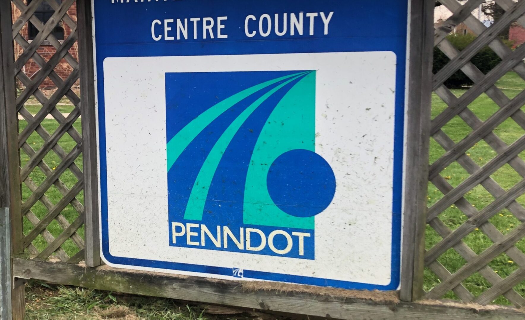 PennDOT Centre County maintenance sign April 2024