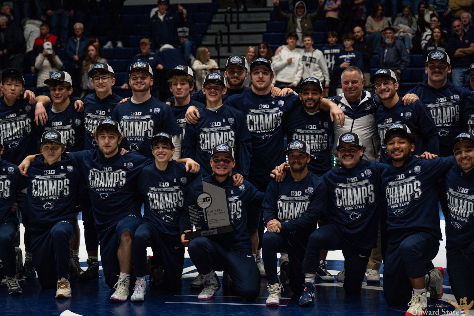 Penn State wrestling celebrates 2025 Big Ten dual meet championship