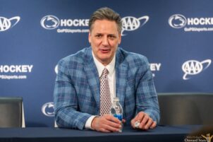 Penn State Men’s Hockey Earns Transfer From Hobey Baker Finalist, Coach’s Son Mac Gadowsky