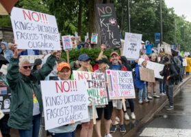 ‘No Kings’ protest links local concerns to national movement