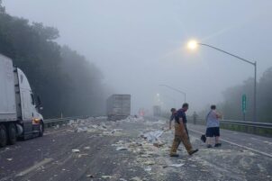 Crash Leaves Mozzarella Mess on I-80 in Centre County