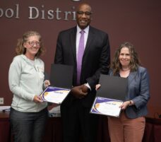 School board members recognized for 10 years of public service
