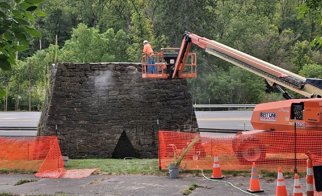 Landmark Centre Furnace Stack Undergoing Restoration | State College, PA