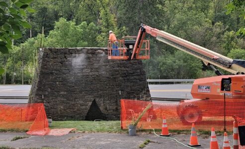 Landmark Centre Furnace Stack Undergoing Restoration | State College, PA