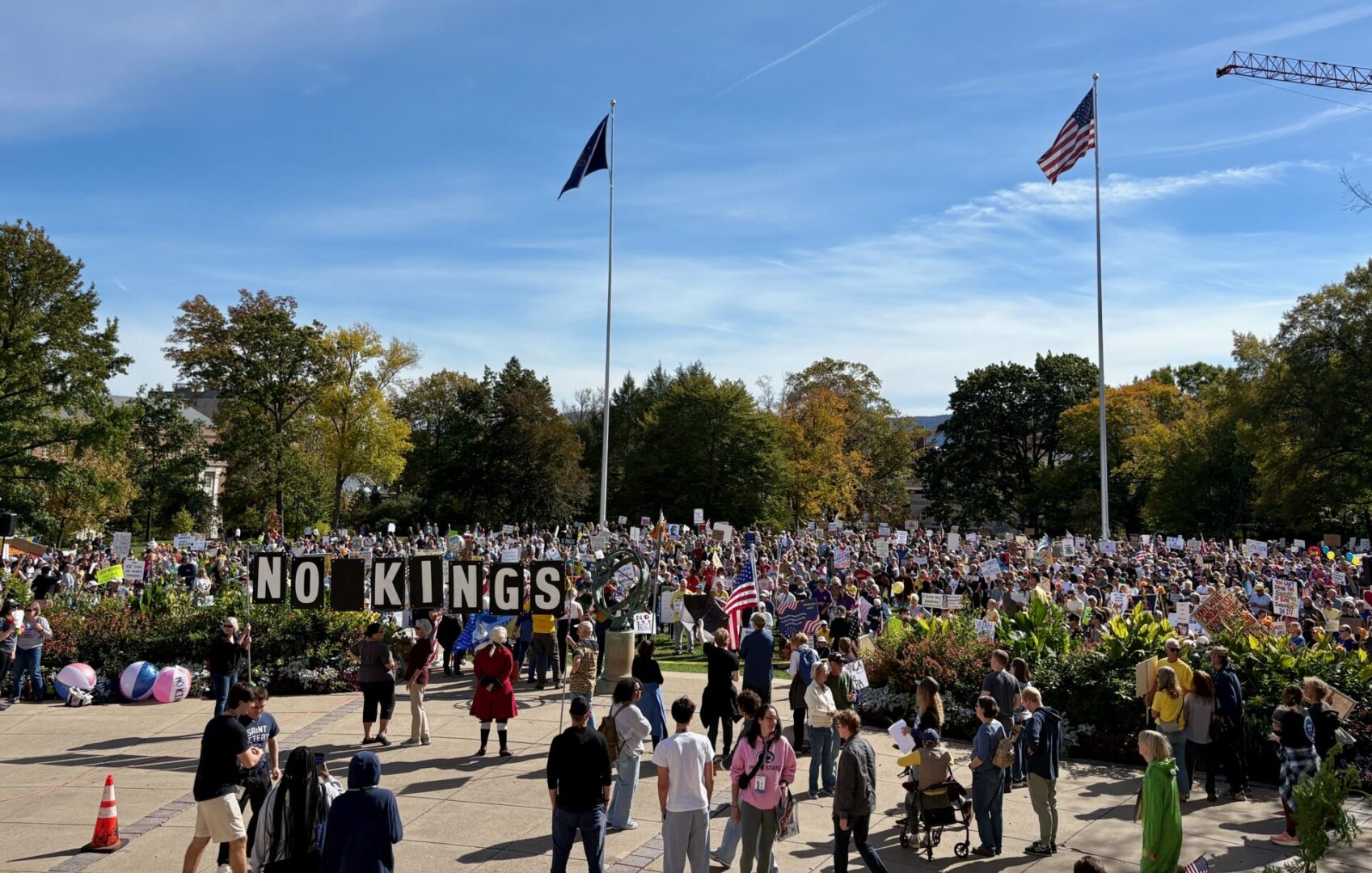 Thousands Join ‘No Kings’ Protest, March in State College