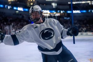 Last-Minute Goal Powers Penn State Hockey Past Stonehill