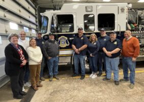 ELKS DONATE TO HELIPAD PROJECT