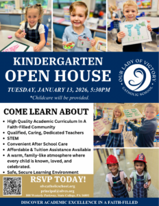 Kindergarten Open house flyer – portrait – 8.5×11