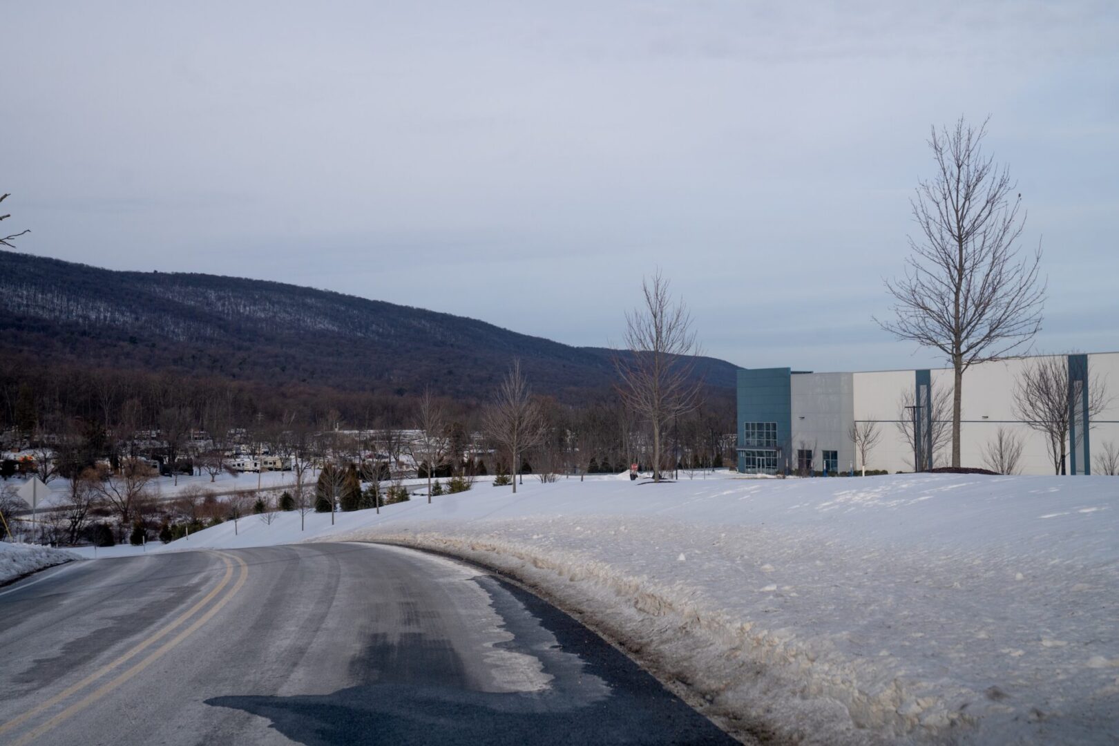 View of 3501 Mountain Road in Upper Bern Township, where the Trump administration paid $87.4 million for a warehouse in Berks County that ICE wants to use as a detention facility.