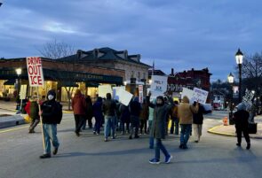 Anti-ICE Protesters Take to the Street in Downtown Bellefonte