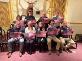 ELKS INITIATE NINE NEW MEMBERS