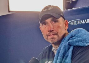 Penn State Coach Matt Campbell Answers 5 Rainy Day Big Questions with a Sunny Outlook