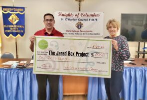 KNIGHTS OF COLUMBUS DONATES TO JARED BOX PROJECT