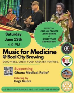 Music for Medicine 2026 social media flyer