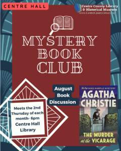 Mystery Book Club August 2026 social – Kathleen Edwards
