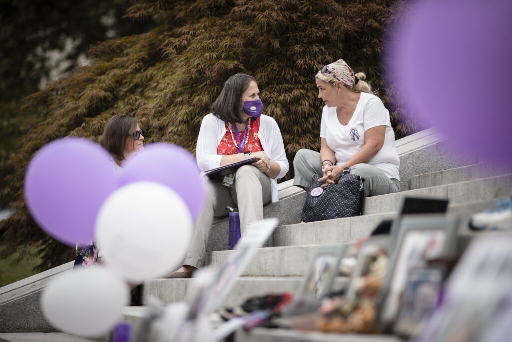 Susan Ousterman, right, is a national drug policy advocate based in Bucks County.