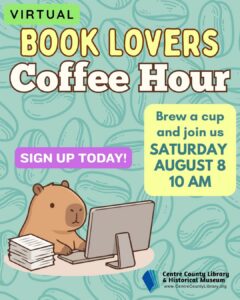 Book lovers virtual coffee hour aug 2026