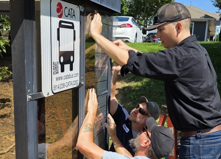 CATA Bus Shelter Gets a Bird-Friendly Upgrade