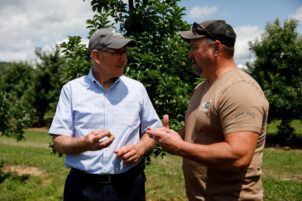 State, Local Officials Visit Centre County Farm to Talk $10M Fund for Pa. Fruit Growers Devastated by Spring Freeze