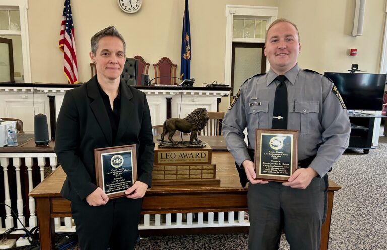 Bellefonte Detective, State Trooper Named Centre County Law Enforcement Officers of the Year