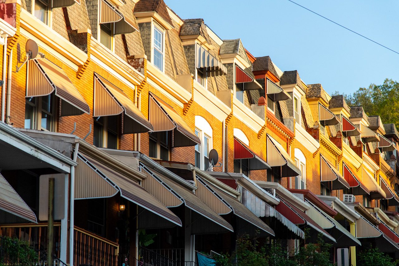 Row homes in Reading, Pa.