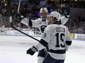 Penn State Men’s Hockey Secures First Win in Chippy Bout Against Canisius